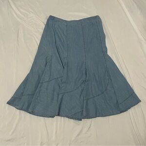 JM Collection Long Denim Skirt